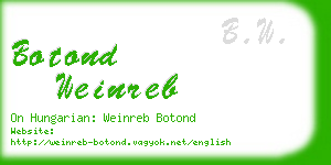 botond weinreb business card